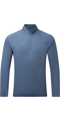 2026 Gill Da Uomo UV Tec Long Sleeve Zip Tee UV009 - Storm Blue
