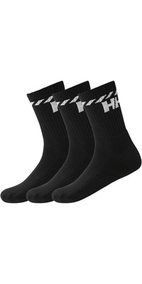 2026 Helly Hansen Cotton Sport Sock 3Pk 67479 - Black