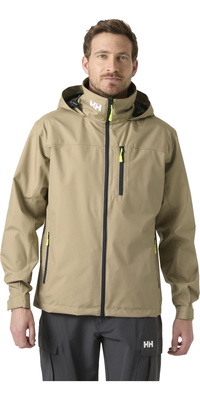 2026 Helly Hansen Da Uomo Crew Giacca Da Vela Con Cappuccio 2.0 34443 - Pebble