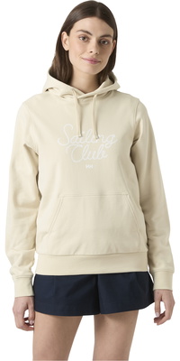 Da Donna 2026 Helly Hansen Felpa Con Cappuccio Core Graphic 54522 - Cream