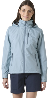 2026 Helly Hansen Da Donna Crew Giacca Con Cappuccio 2.0 34448 - Windy Blue