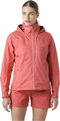 2026 Helly Hansen Da Donna Crew Giacca Intermedia Con Cappuccio 2.0 34447 - Sunset Pink