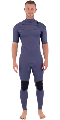 2026 Hurley Da Uomo Air 2/2mm Manica Corta Chest Zip Muta MFS0013212 - Destroyer