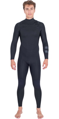 2026 Hurley Da Uomo Air 4/3mm Chest Zip Muta MFS0013413 - Black