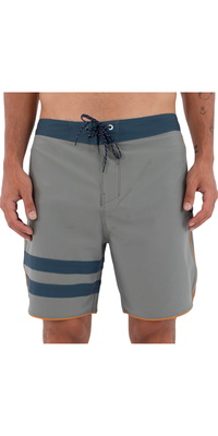 2026 Hurley Da Uomo Phantom Eco Block Party Solid 18 Boardshorts HSP26MMBS07158 - Great White