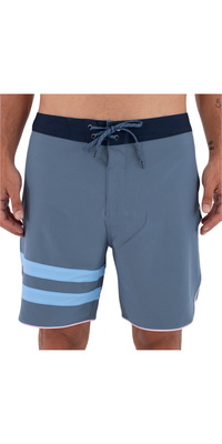 2026 Hurley Da Uomo Phantom Eco Block Party Solid 18 Boardshorts HSP26MMBS07158 - Grey Teal