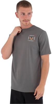 2026 Hurley Da Uomo Canotta In Lycra A Maniche Corte Regular Bolud MLEU00005 - Dark Stone Grey