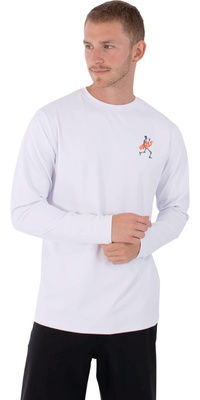 2026 Hurley Da Uomo Canotta In Lycra A Maniche Lunghe Regular Flamengue MLEU00006 - White