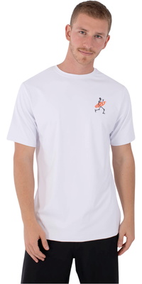 2026 Hurley Da Uomo Canotta In Lycra A Maniche Corte Regular Flamengue MLEU00007 - White