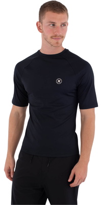 2026 Hurley Da Uomo Canotta Slim Fit Icon Circle A Maniche Corte In Lycra MLEU00003 - Black