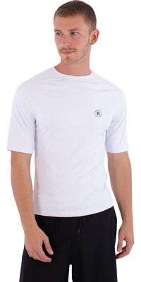 2026 Hurley Da Uomo Canotta Slim Fit Icon Circle A Maniche Corte In Lycra MLEU00003 - White