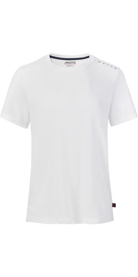2026 Musto Da Donna Evo Crew Maglietta A Maniche Corte Con Protezione Solare 82444 - White