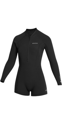 2026 Mystic Da Donna Lunar 2/2mm Front Zip Manica Lunga Shorty Muta 35000.260070 - Black