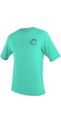 2026 ONeill Da Bimbo Basic Skins Camicia Da Sole A Maniche Corte 5710G - Light Aqua