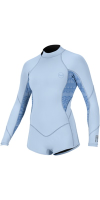 2026 ONeill Bambino Bahia 2/1mm Back Zip Manica Lunga Muta Primaverile Muta 5411 - Chmbyblu / Surf Abstract / Chmbyblu
