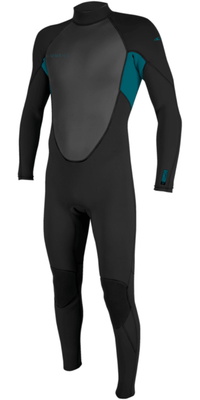 2026 ONeill Bambino Reactor-2 3/2mm Back Zip Muta 5044B - Black / Tide Pool