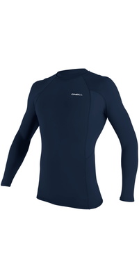 2026 ONeill Da Uomo Basic Skins Canotta In Lycra A Maniche Lunghe 5714 - Navy