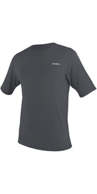 2026 ONeill Da Uomo Basic Skins Camicia Da Sole A Maniche Corte 5715 - Graphite