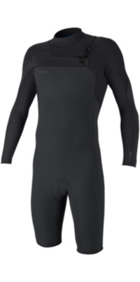 2026 ONeill Da Uomo Hyperfreak 2mm Chest Zip Manica Lunga Muta Primaverile Muta 5496 - Tempered Steel / Graphite