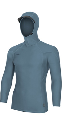 2026 ONeill Da Uomo Hyperfreak Skins Gilet In Lycra Con Cappuccio E Maniche Lunghe 5689 - Blue Fusion / Blue Fusion