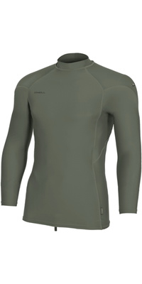 2026 ONeill Da Uomo Hyperfreak Skins Long Sleeve Lycra Vest 5691 - Chimera / Chimera