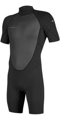 2026 O'Neill Mens Reactor-2 2mm Back Zip Shorty Wetsuit 5041B - Black / Black