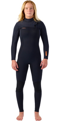 2026 ONeill Da Donna Hyperfreak+ 5/4mm Chest Zip Muta 5374 - Black