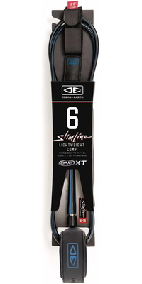 2026 Ocean And Earth Slim Line One-Xt Leggero Comp Laccetto Per Tavola Da Surf Da 6 Piedi LSC60XT-BLU - Black / Blu