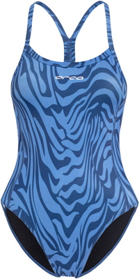 2026 Orca Da Donna Costume Da Bagno Intero Con Spalline Sottili Core MS53 - Deep Blue Blue Sky