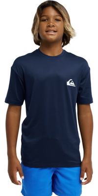 2026 Quiksilver Bambino Everyday Maglietta Da Surf A Maniche Corte In Lycra EQBWR03258 - Dark Navy