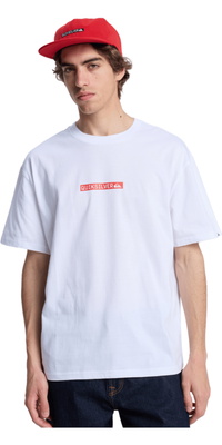 2026 Quiksilver Da Uomo DNA Clicker Maglietta A Maniche Corte EQYZT08207 - White