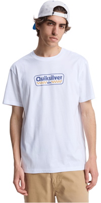 2026 Quiksilver Da Uomo Maglietta A Maniche Corte EV Starting Grid EQYZT08288 - White