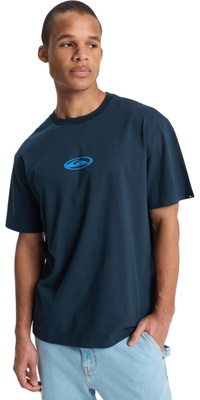 2026 Quiksilver Da Uomo Maglietta Da Surf Con Motivi Floreali EQYZT08301 - Dark Navy