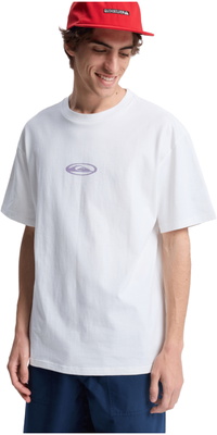 2026 Quiksilver Mens Flowers Surfing Tee EQYZT08301 - Snow White