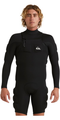 2026 Quiksilver Da Uomo Highline Pro Impact Spring Manica Lunga Shorty EQYWP03012 - Black