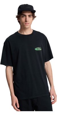2026 Quiksilver Da Uomo Maglietta A Maniche Corte Quikglobe EQYZT08295 - Black