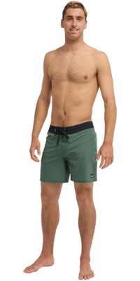 2026 Quiksilver Da Uomo Surfsilk Kaimana 16 Boardshorts EQYBS04891 - Forest