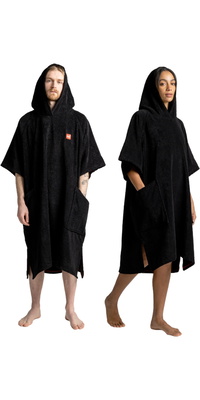 2026 Red Paddle Co Poncho Accappatoio Con Tasca Porta Asciugamano 002-009-006 - Stealth Black