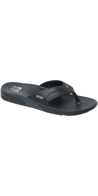 2026 Reef Mens Fanning H20 Sandals CJ8545 - Black / Silver