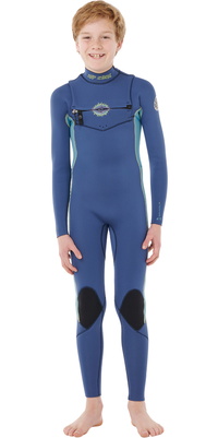 2026 Rip Curl Bambino Dawn Patrol 3/2mm Chest Zip Muta 147BFS - Light Navy