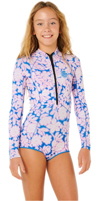 2026 Rip Curl Bambino G-Bomb Front Zip 1.5mm Manica Lunga Muta Primaverile 11EGSP - Pink