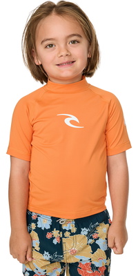 2026 Rip Curl Da Bimbo Canotta In Lycra A Maniche Corte Waves UPF 136TRV - Vitamin C