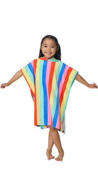 2026 Rip Curl Bambino Maglietta Con Cappuccio In Cotone Misto Snap Poncho Towel 00AJTO - Multico