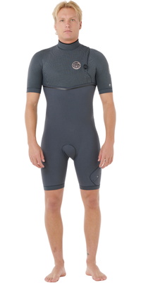 2026 Rip Curl Da Uomo E-Bomb 2/2mm Zip Free Shorty Muta 124MSP - Iron