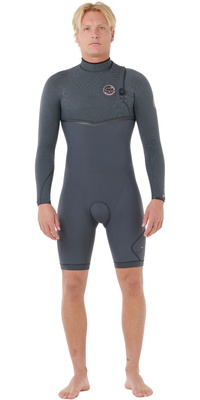 2026 Rip Curl Da Uomo E-Bomb 2mm Zip Free Manica Lunga Muta Primaverile 123MSP - Iron