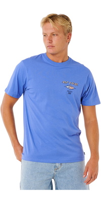 2026 Rip Curl Da Uomo Fade Out Icon Tee 0CAMTE - Blue Haze