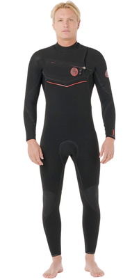 2026 Rip Curl Da Uomo Flashbomb Fusion 4/3mm Chest Zip Muta 176MFS - Black