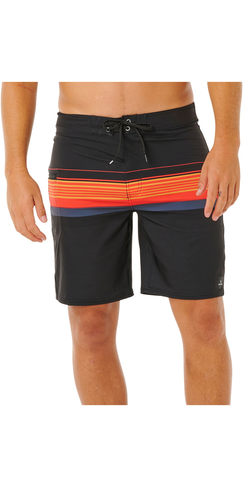 Rip Curl Pantaloncini Da Surf Mirage Core 20" Uomo, Blu, In Poliestere Ed Elastan, Con Tasca Con Cerniera. Modello Comodo E Tecnico.