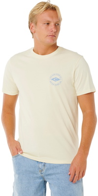 2026 Rip Curl Mens Staple Tee 0TQMTE - Lemon Ice