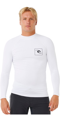 2026 Rip Curl Mens Streamline UPF Long Sleeve Rash Vest 171MRV - White